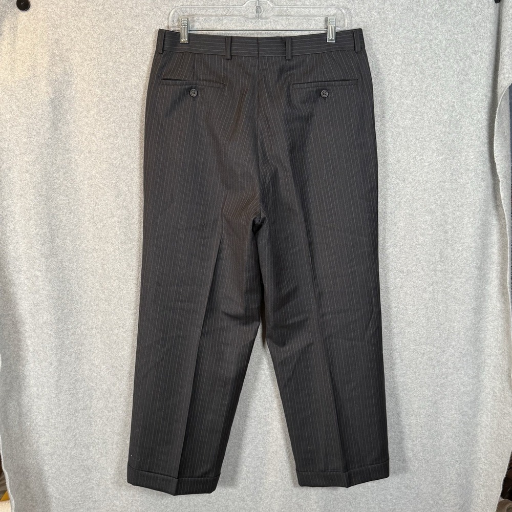 Lauren ralph lauren suit mens 40s gray pinstripe 22x30 and 32x27 tuxedo two - Picture 6 of 15